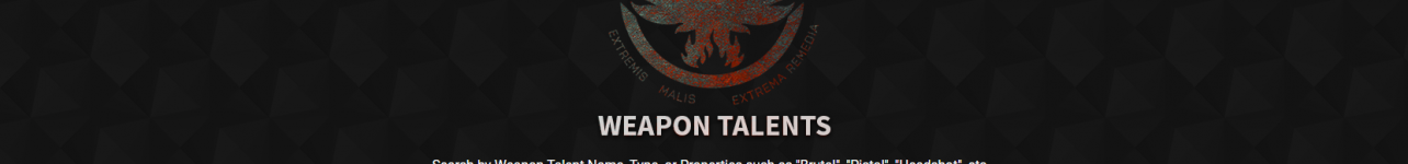 The Division Weapon Talents web app